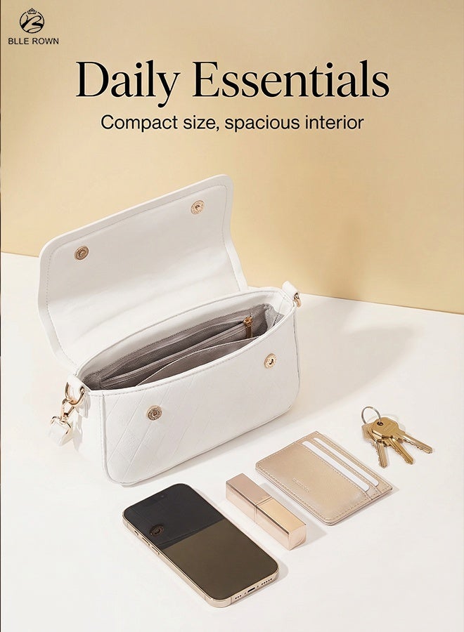 بليه روان شنطة يد نسائية شنطة كتف كروس فاخرة مع حزام سلسلة أنيق شنط نسائية بستايل عصري مثالية للتسوق والعمل والسفر - Image 5